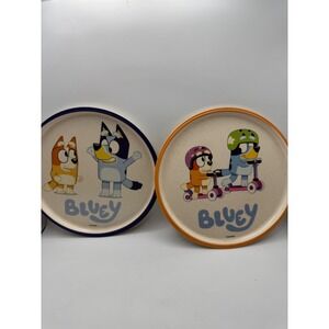 Zak Designs Bluey Character Plates Set of 2 Kids Melamine